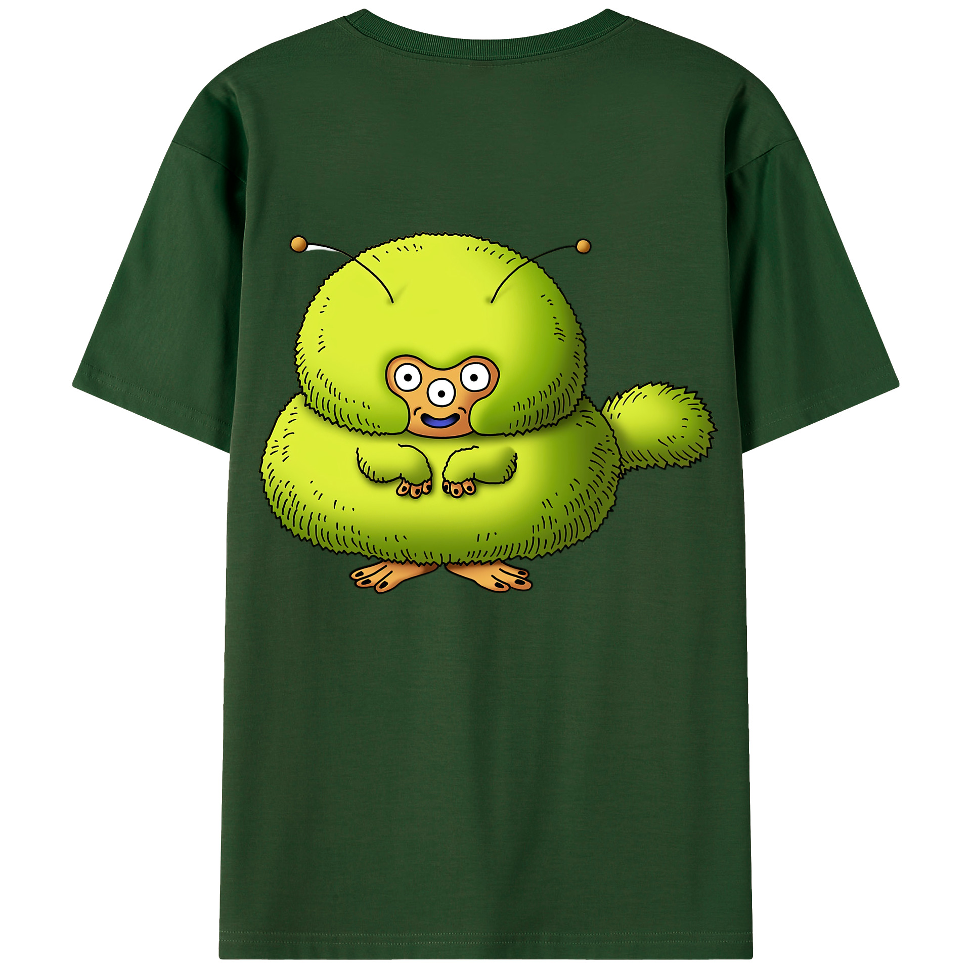 （画像用） ドラゴンクエスト Doragon Kuesuto Dragon Quest 綿100％半袖Tシャツ（背面プリント）